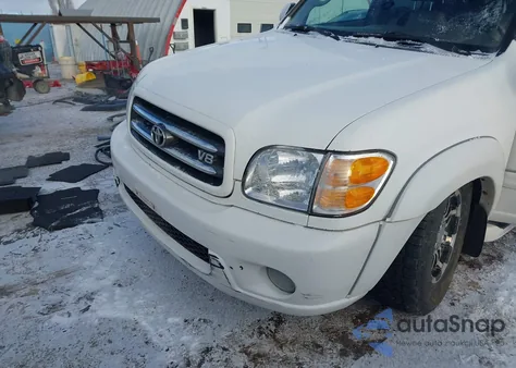 2002 Toyota Sequoia Limited V8 z USA, uszkodzony, nr VIN 5TDBT48A42S125099